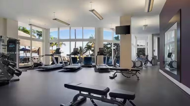 view of exercise room