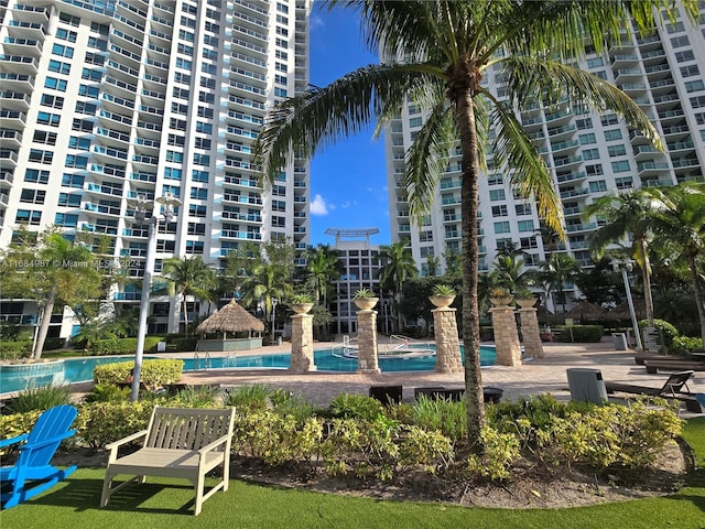 view of pool