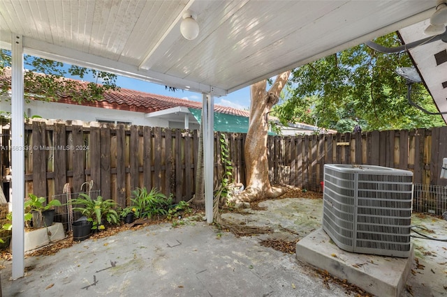 view of patio / terrace featuring cooling unit