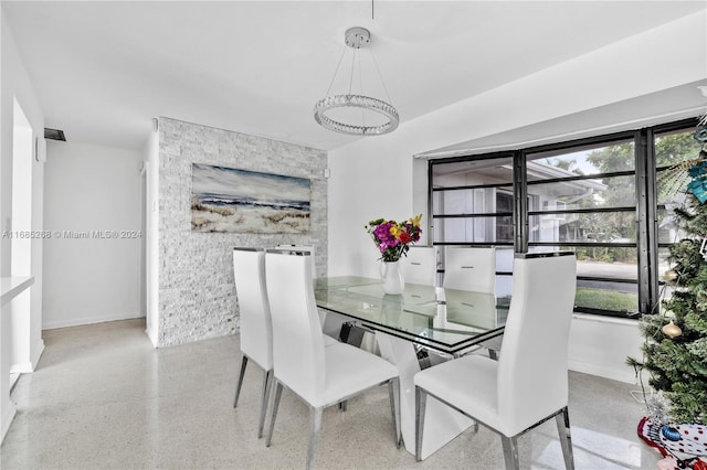 view of dining room