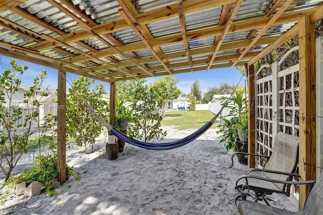 view of patio with french doors