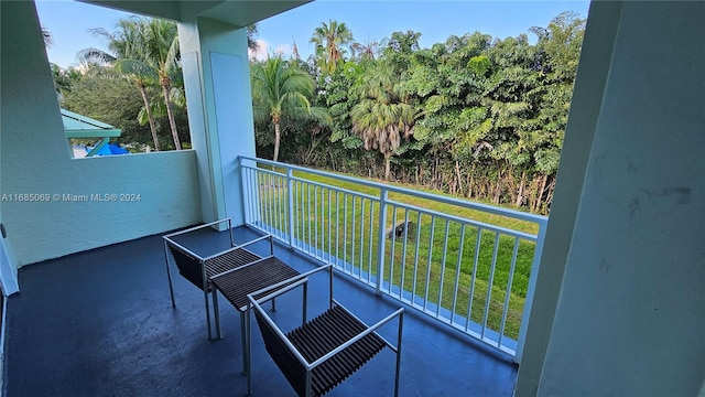 view of balcony