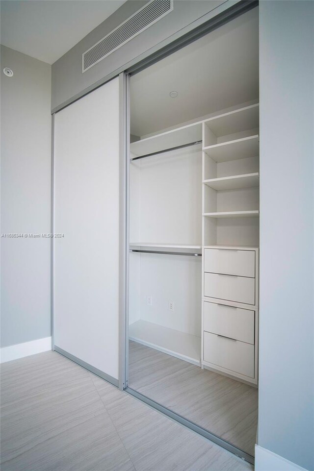 view of closet