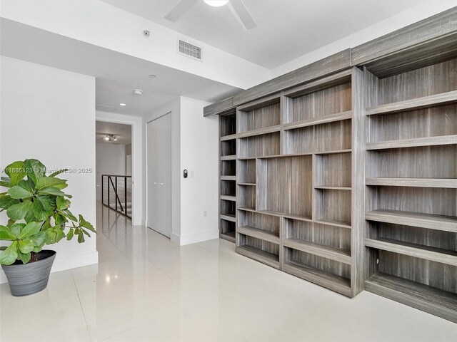 view of tiled living room