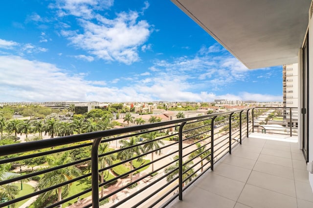 view of balcony