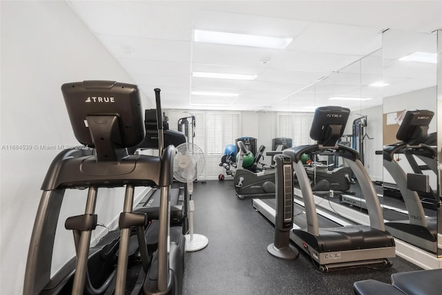 view of exercise room