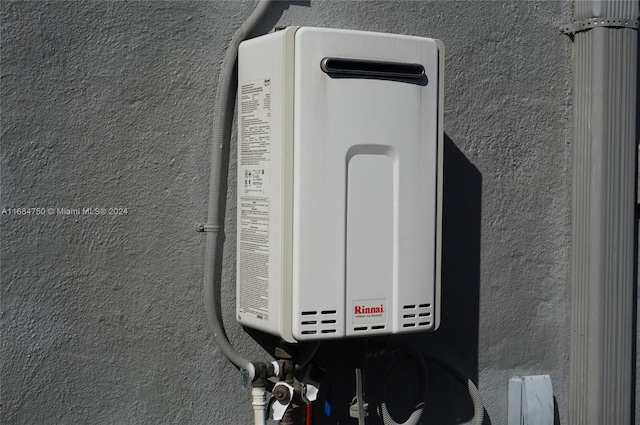 room details featuring water heater