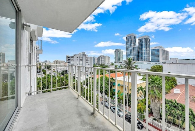 view of balcony