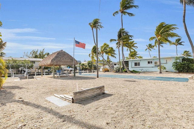 view of community featuring a gazebo