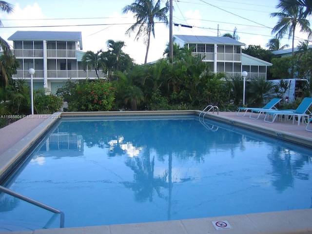 view of pool