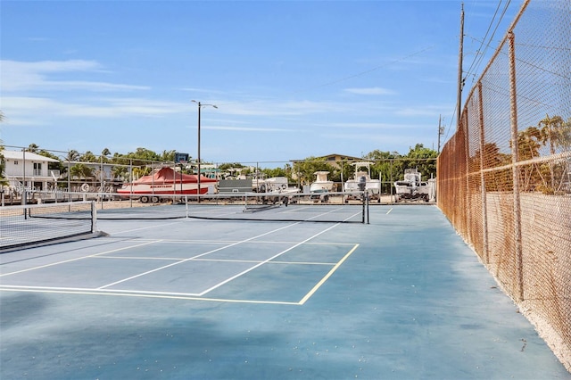 view of tennis court