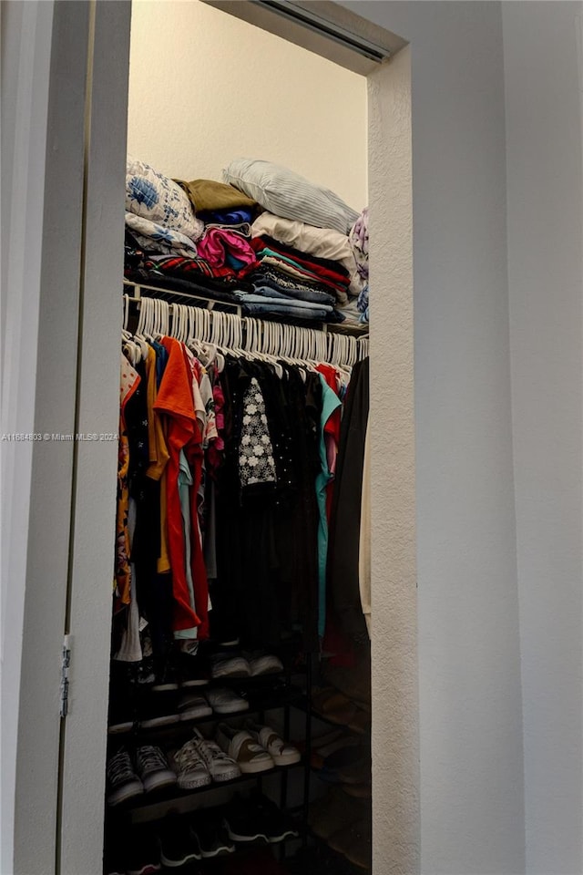 view of closet