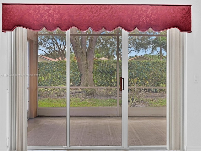 doorway featuring healthy amount of natural light