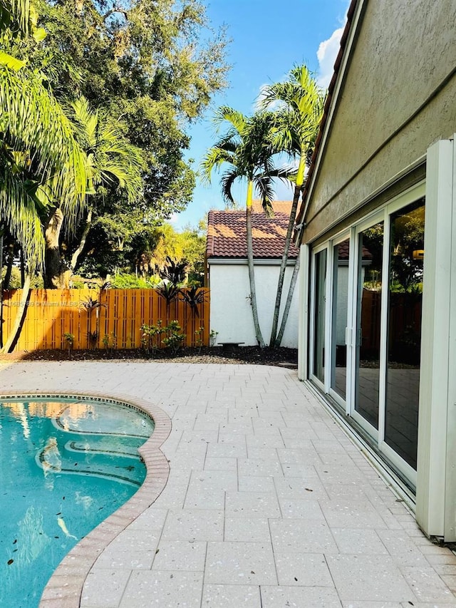 view of pool with a patio area