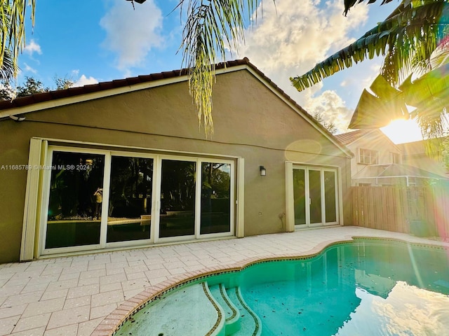 view of pool with a patio