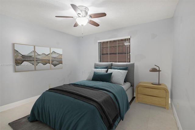 bedroom with ceiling fan