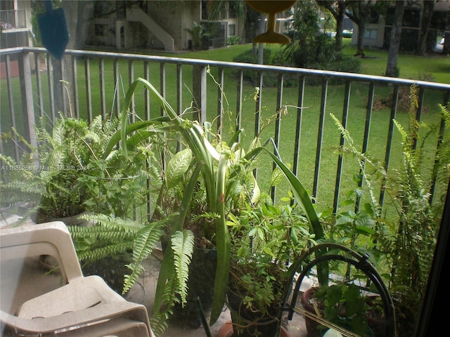 view of balcony