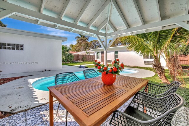 view of pool with a patio area