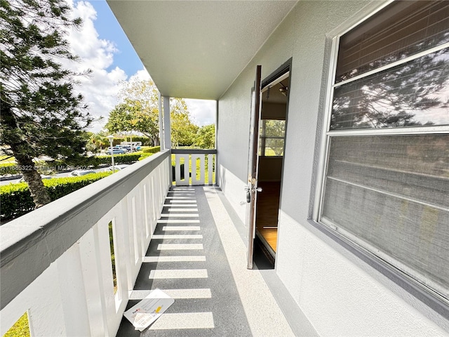 view of balcony