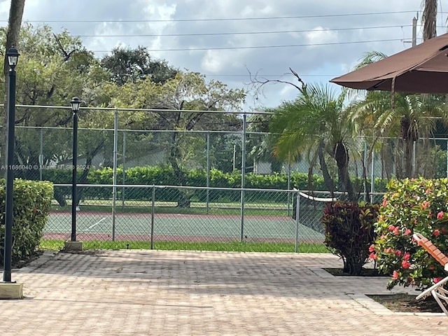 view of tennis court