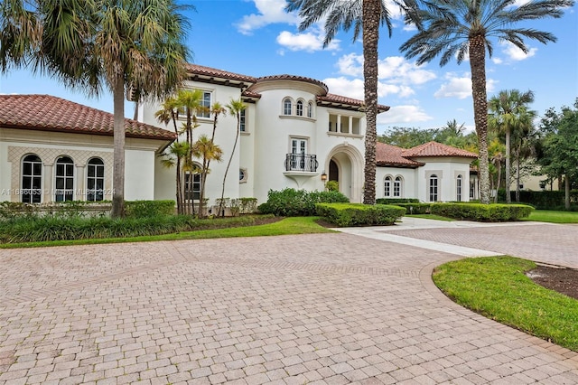 view of mediterranean / spanish house