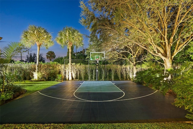 view of basketball court