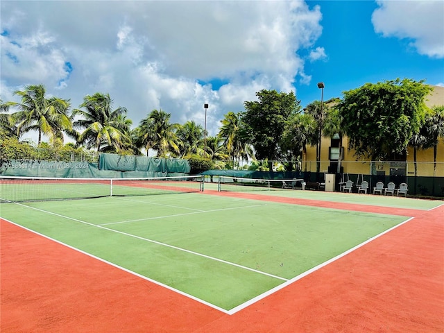 view of tennis court