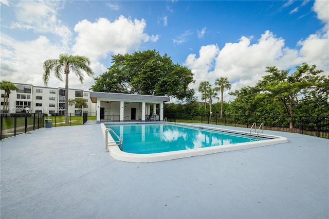 view of pool with a patio