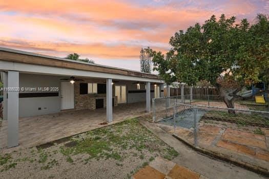 exterior space with a patio area