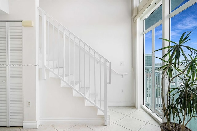 view of tiled entryway