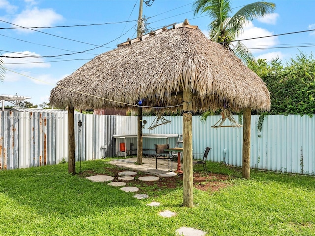 view of yard with a patio