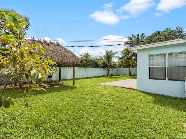 view of yard featuring a patio area