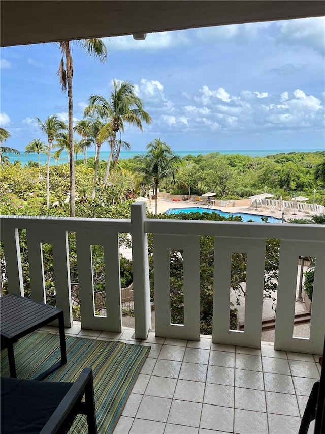 view of balcony