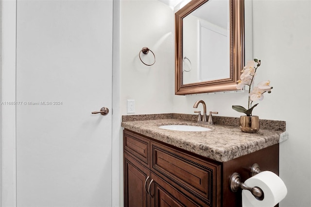 bathroom featuring vanity