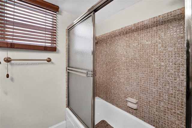 410 SE 2nd St Unit 220, Hallandale Beach, FL 33009 - bathroom with bath / shower combo with glass door