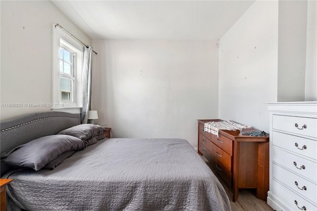 bedroom featuring light hardwood / wood-style flooring