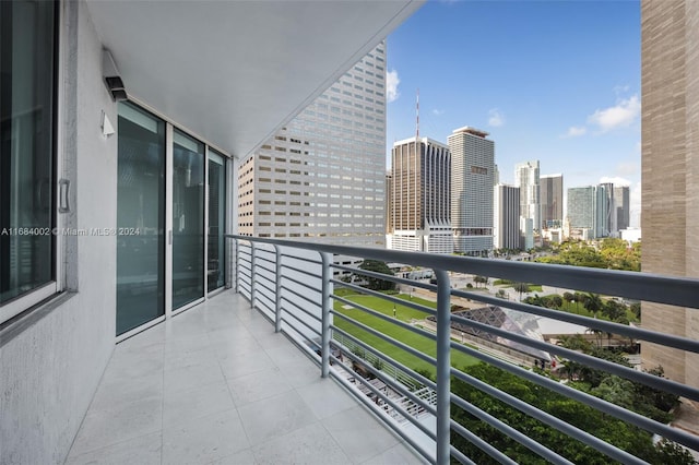 view of balcony