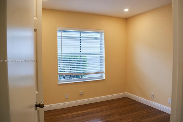 1380 Meadows Blvd, Weston, FL 33327 - unfurnished room featuring dark wood-style floors and recessed lighting