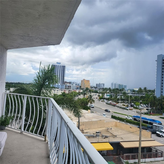 view of balcony