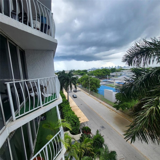 view of balcony