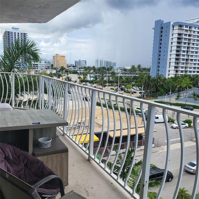 view of balcony