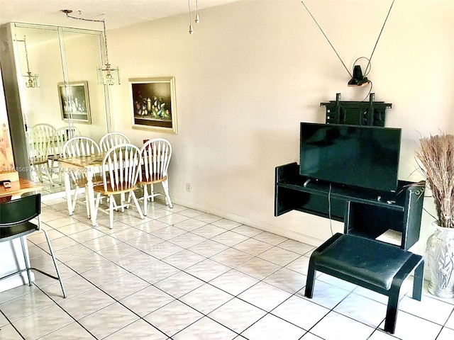 view of dining area