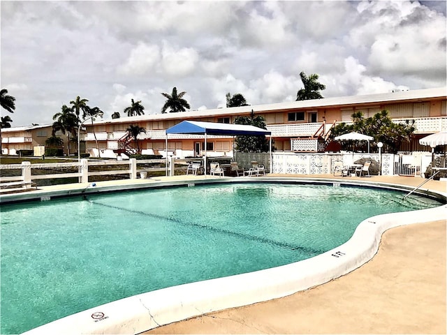 view of pool with a patio area