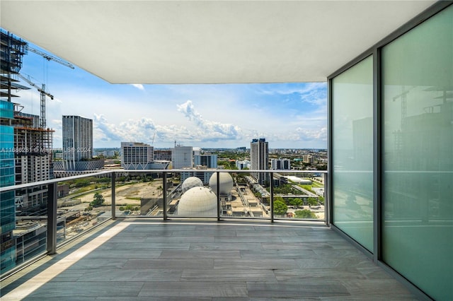 view of balcony