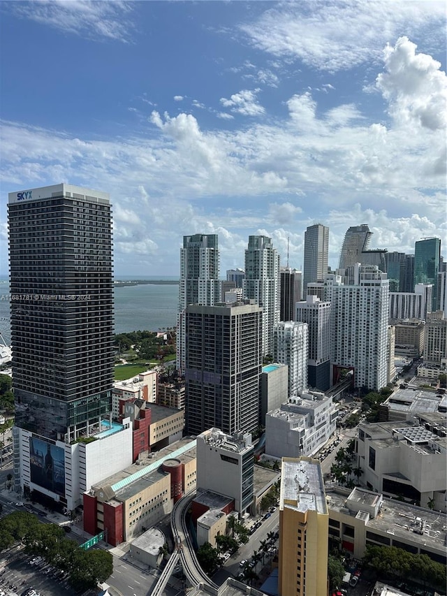 view of city featuring a water view