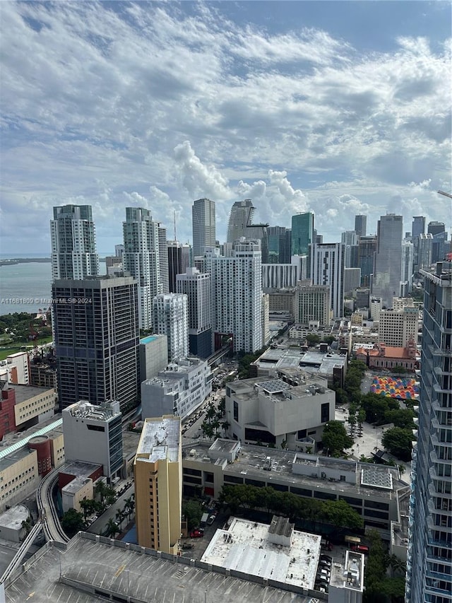 view of city featuring a water view