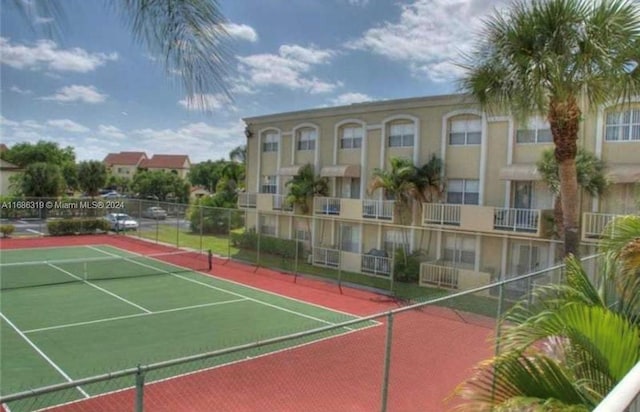 view of tennis court