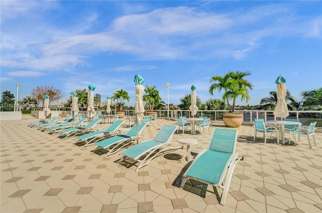 view of pool with a patio