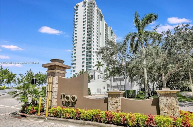 2641 N Flamingo Rd Unit 802N, Sunrise, FL 33323 - view of community sign