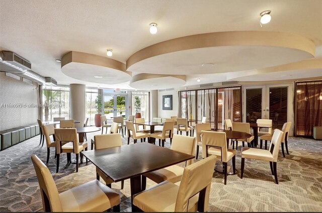 dining room with french doors